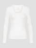 Erlich Textil  Erlich Textil tiefausgeschnittenes Langarmshirt LIGHT TOUCH LONGSLEEVE in ecru