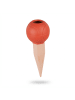 relaxdays 4 x Tonkegel "Basketball" in Orange/ Terrakotta
