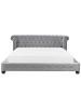 Beliani Doppelbett CAVAILLON in Grau - (W) 225 x (H) 93 x (L) 246 cm