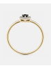 Diamant L'éternel Ring, mit Saphir, 375 Gelbgold