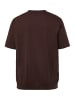 JP1880 Kurzarm T-Shirt in dunkelbraun