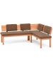 58 aufm Kessel ECKBANKGRUPPE Modern Danny 2 für 7 Personen Massivholz Kernbuche/Braun