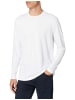 Bugatti Rundhals Langarmshirt für Herren in weiß