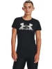 Under Armour Shirt "UA Tech Script Kurzarm-Oberteil" in Schwarz