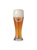 LUXENTU Weizenbierglas mit Gravur 50. Jubiläum 0,5 l transparent in transparent