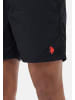 U.S. Polo Assn. Badehose USKyrk – Herren Badeshorts mit elastischem Bund in Schwarz-Rot