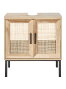Beliani Waschbeckenunterschrank ROSELL in /Braun - (W) 60 x (H) 60 x (L) 40 cm