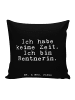 Mr. & Mrs. Panda Sofakissen Ich habe keine Zeit.... mit Spruch in Schwarz