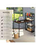 tectake Computer-Schreibtisch Hershey 122 x 61 x 120 cm, Industrial Holz dunkel, rustika