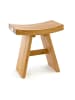 VCM  Hocker Teakholz Sitzhocker Holzhocker Höhe 47cm in Braun