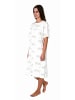 NORMANN Kurzarm Nachthemd Knopfleiste am Hals - 80145 in creme