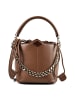 Replay Beuteltasche Leder 20 cm brown