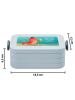 Mr. & Mrs. Panda Lunchbox Hummer Weizen Design mit Spruch in Blau Pastell