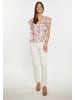 Usha Damen Bluse in Creme Mehrfarbig