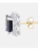 Diamant L'éternel Ohrringe aus 375 Gelbgold mit Diamant mit Saphir