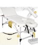 tectake 3 Zonen Massageliege-Set  210 x 95 x 89 cm, weiß
