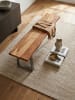 KADIMA DESIGN Esszimmerbank 160x40x45,5 cm Massivholz / Metall mit
