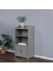 relaxdays Badezimmerschrank in Grau - (B)40,5 x (H)86 x (T)36 cm