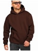 DAILY COTTON Kapuzenpullover - im Oversize Schnitt Unifarben - Kapuzenpullover Loose-Fit Oversize Hoodie Sweatshirt in Braun