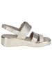 Caprice Sandale in LT.GOLD METAL.