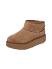 Skechers Keep Cozy Slip-In-Stiefeletten aus Leder Braun