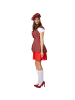 tectake Schickes Kurzkleid aus Webkaro, rot/weiß