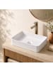 relaxdays Waschbecken in Weiß - (B)50 x (H)11 x (T)35 cm