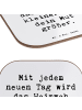 Mr. & Mrs. Panda Tischuntersetzer Spruch Heimweh überwinden Mut ... in Weiß