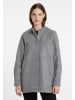 DreiMaster Damen Übergangsjacke Aus Wollgemisch in Grau Melange