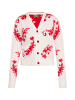 myMo Women Cardigan in Wollweiss Rot