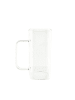 Almina 2er Gläser-Set Square Glas Henkel 400 ml aus Borosilikatglas in Transparent