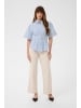 Kaffe Kurzarmhemd KAlayla Regular fit in Blue/Chalk Check