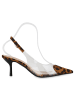 VAN HILL Slingpumps Sofia in Hellbraun Leo