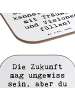 Mr. & Mrs. Panda gläseruntersetzer Spruch Zukunftsplanung Ungewi... in Weiß