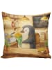 Mr. & Mrs. Panda Kissen 40x40 Pinguin Pommestüte Design ohne Spruch in Weiß