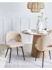 Beliani 2er-Set Esszimmerstuhl ONAGA in Beige/Schwarz