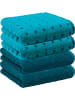 Erwin Müller Frottier, Jacquard Handtuch 4er-Pack Sigmaringen in türkis