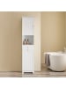 SoBuy Badezimmerschrank in Reinweiß - (W) 38 x (H) 180 x (L) 40 cm