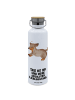 Mr. & Mrs. Panda Wasserflasche Hund Dackel mit Spruch in Weiß