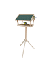 relaxdays Vogelfutterhaus in Natur/ Grün - (B)66 x (H)137 x (T)59 cm