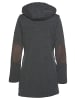 Polarino Strickfleecejacke in anthrazit