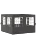 Outsunny Pavillon-Seitenteile 302L x 1B x 205H cm Dunkelgrau