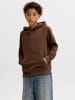 JACK & JONES Junior Kapuzenpullover in Cocoa