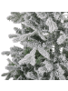 Beliani 2-tlg Weihnachtsbaum TATLOW in Grün/Weiß