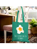 Mr. & Mrs. Panda Strandtasche Spiegelei Ei mit Spruch in Mint