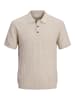 Jack & Jones Gestricktes Polo in Oatmeal