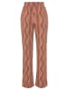 LASCANA Pyjamahose in Terracotta bedruckt