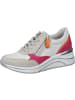 remonte Schnürschuhe, Sneakers Low in hellgrau/weiss/magenta/orange