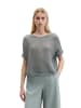 Marc O'Polo Kurzarm-Strickpullover boxy in Quiet Sea