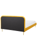 Beliani Doppelbett FLAYAT in Gelb/Gold - (W) 193 x (H) 109 x (L) 215 cm